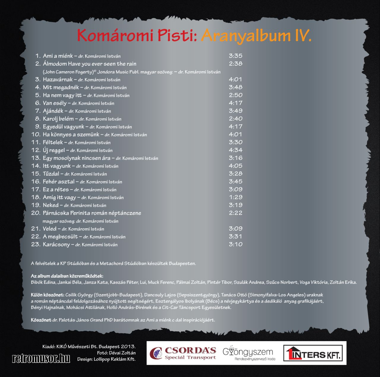 Aranyalbum VI. - Komáromi Pisti Aranyalbum VI. - Komáromi Pisti